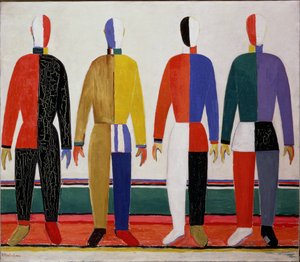 Sportivi, o Suprematismo nei contorni degli sportivi, 1928-32